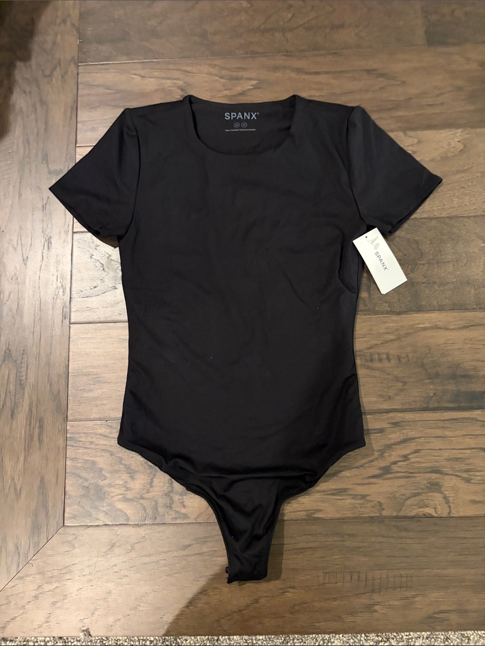 New With Tags Spanx Smooth Jersey Short Sleeve Crew Bodysuit Sz XS